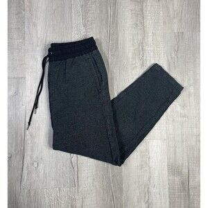 John Elliott Women's Elastic Waist Tapered Leg Jogger Pant Grey Black Size 3 O